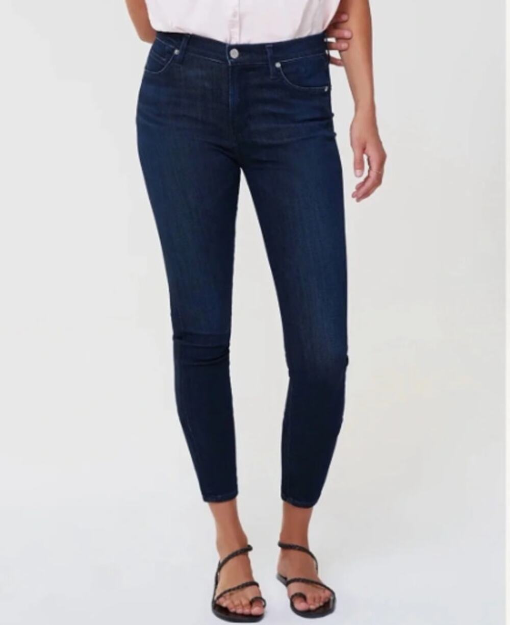 Citizens of Humanity Rocket Ankle Dark Wash Jeans, Size 30